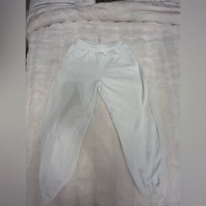 Divided White Ankle Jogger Pants